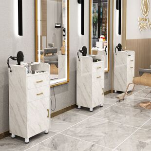 Barber Shop Tool Cabinet, Hair Salon Special Barber Cabinet Tool Table, Hair Salon Locker, Mirror Table, Small Cabinet, Leidezhu