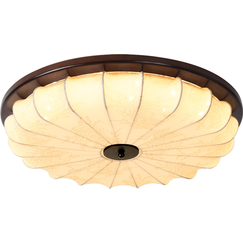 lámpara de techo de la sala de estar estilo antiguo francés retro estilo de alta calidad madera sólida color nuez dormitorio lámpara zhongshan 701L