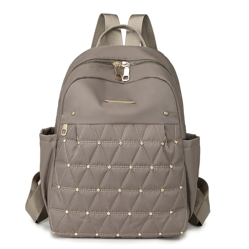 Mochila de Nailon para Mujer, Nueva Moda 2025, Mochila Acolchada para Mujer, Estilo Coreano, Versátil, Gran Capacidad, Mochila de Viaje