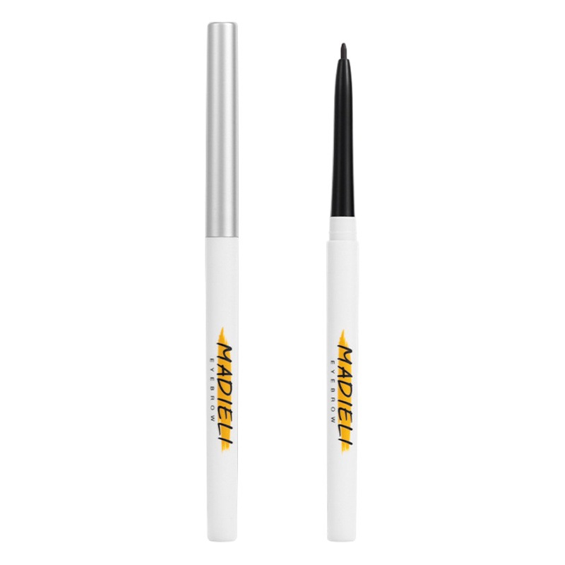 Ma Di Li holding color eyeliner glue pen waterproof sweat resistant not easy to dizzy two-in-one eyeliner novice Brown silkworm pen