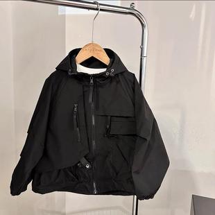 Boys' Casual Jacket 2025 New Korean Style Trendy Internet Celebrity Autumn Top for Little Boys Spring and Autumn Windbreaker