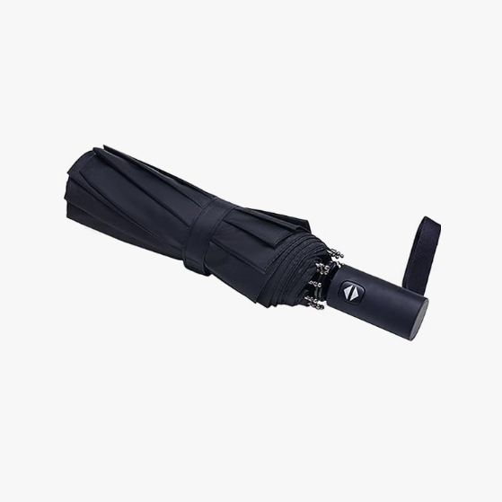 Amazon Basic Travel Windproof Umbrella Compact Foldable Lightweight Automatic Sturdy and Portable Windproof Folding