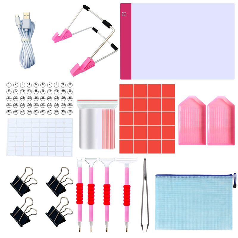 (Cross-border trading), diamond tools set, glowing lamp, DIY