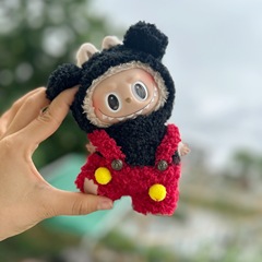 【Only Clothes】LABUBU blind box 17CM hanging toy doll clothes Mickey set new version