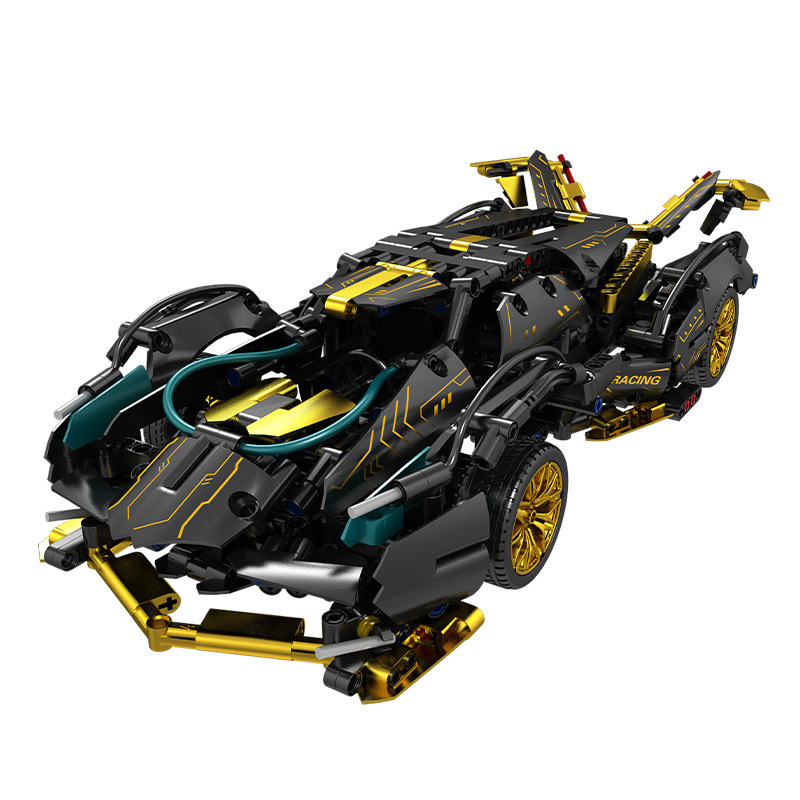 Compatible con LEGO Black Gold V12 Concept Rambo Super Running Model Coches deportivos juguetes para niños premios de bloques para niños