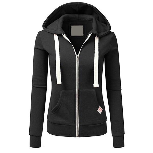 Spring and Autumn women's sports casual fitness zipper sweater cardigan hooded trendy sports jacket