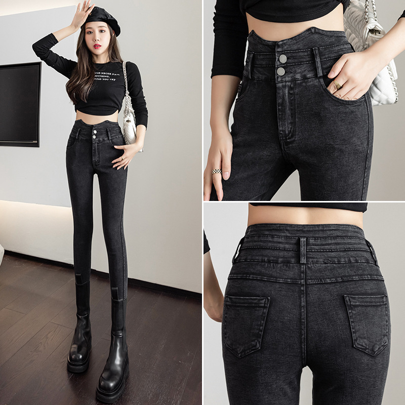 Denim leggings