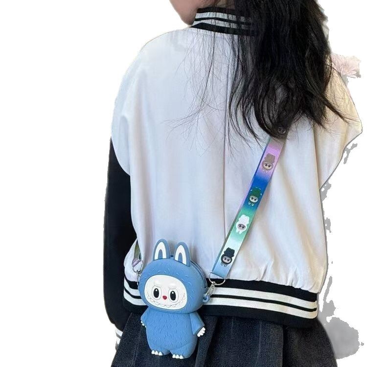 外国貿易人気のラブブシリコンクロスボディバッグ漫画かわいいラブブヘッドフォンバッグ男の子と女の子のための収納バッグ在庫あり|undefined