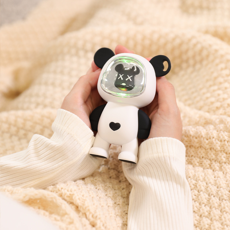かわいい暴力的なクマのハンドウォーマー、ポータブルミニハンドウォーマー、USB充電式自己発熱グッズ、女の子へのプレゼント|undefined