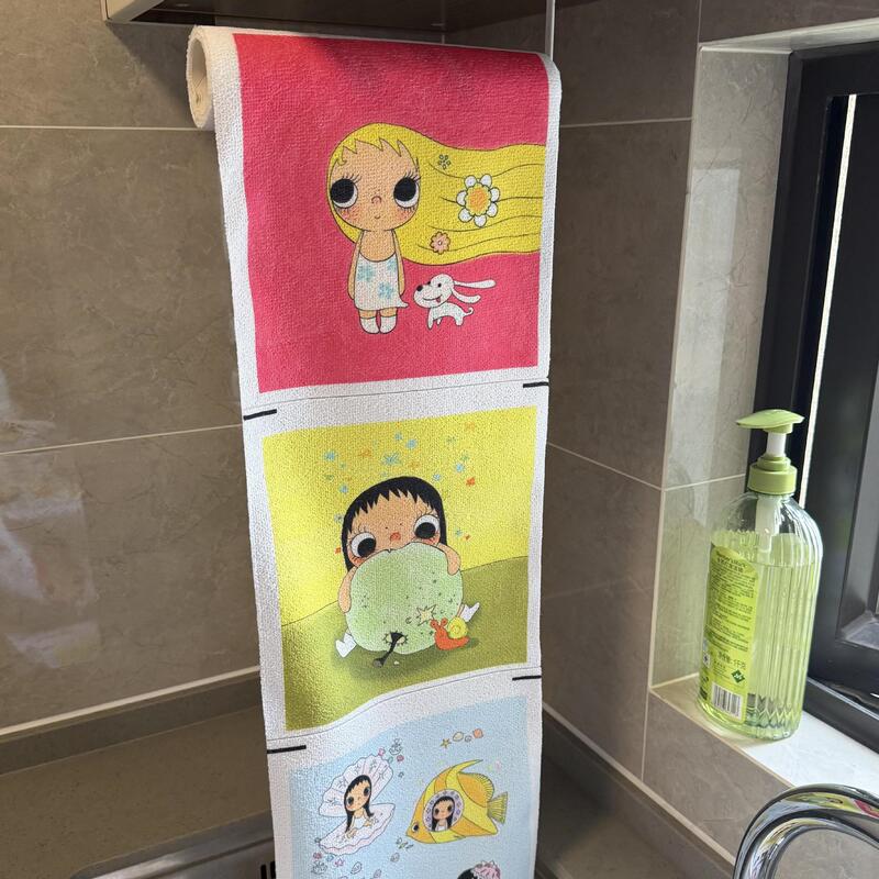 Xiaoyu Lazy Person's Hand-Tearable Cartoon Disposable Cleaning Cloth, Absorbent Kitchen Dishwashing Cloth, Dual-Use Disposable Cloth Xiaoyu Lazy Person's Hand-Tearable Cartoon Disposable Cleaning Cloth, Absorbent Kitchen Dishwashing Cloth, Dual-Use Disposable Cloth