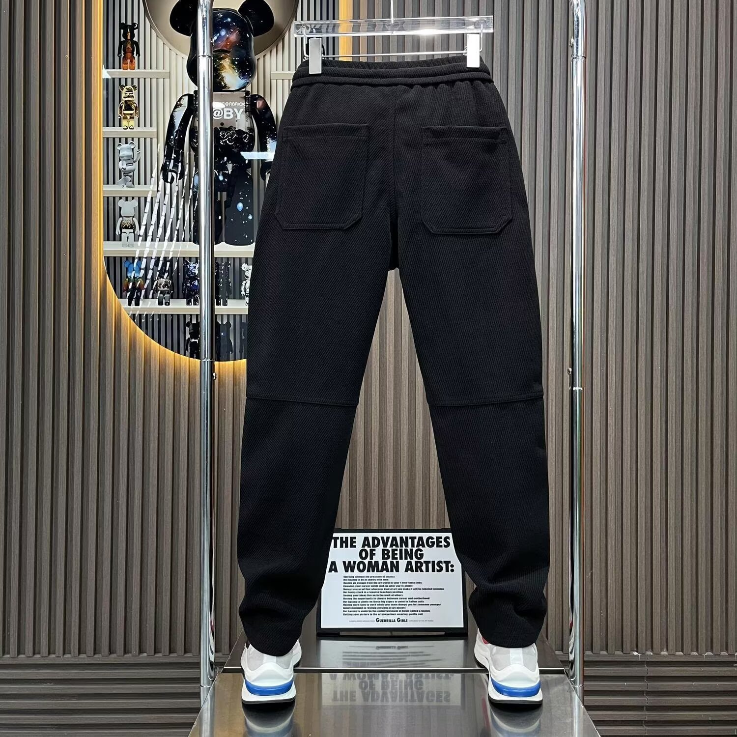 Herren Cord-Twill Freizeithose Frühjahr/Herbst 2026, schmale Passform, gerades Bein, elastischer Bund, Outdoor-Cargohose_voghion.com