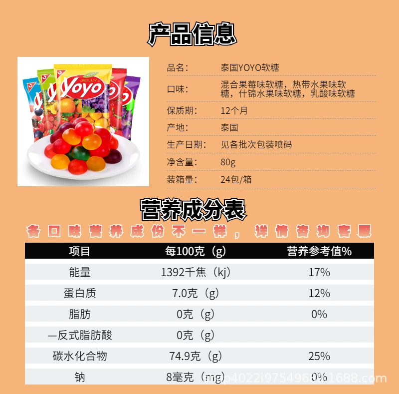 Import yoyo, strawberry, complex eraser, Thailand, chewy candies