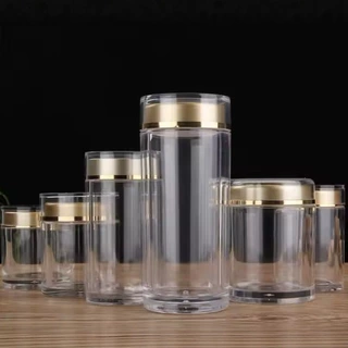 安全无毒食品级PS材质 180ml 保健品瓶高档精致金色瓶盖密封保鲜