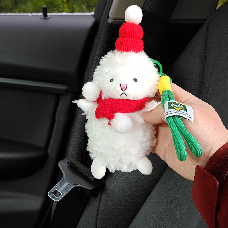Dibujos animados West Highland peluche bolso colgante colgante celebridad de Internet muñeca llavero llavero muñeca al por mayor