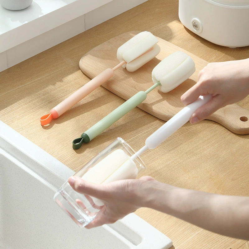 Щетка для чашек с длинной ручкой без мертвого угла Бытовая губка щетка для чистки бутылок с молоком щетка для чайника чашка для мытья посуды артефакт Профессиональный поколение волос