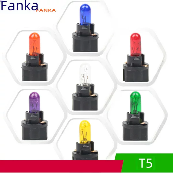T5 car bulb meter bulb 12v/24v air conditioning indicator T10 door light license plate light reading light V2 suit