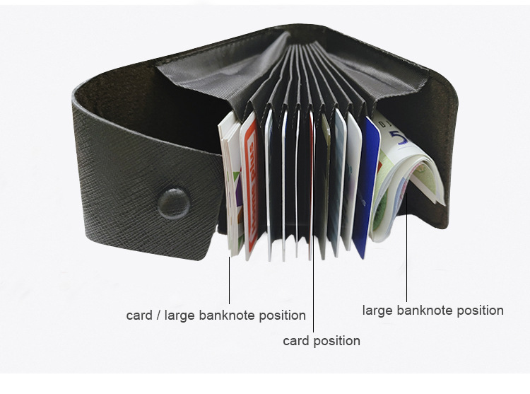 2021韩版新款多卡位男女风琴卡包大容量迷你PU钱包包女卡套