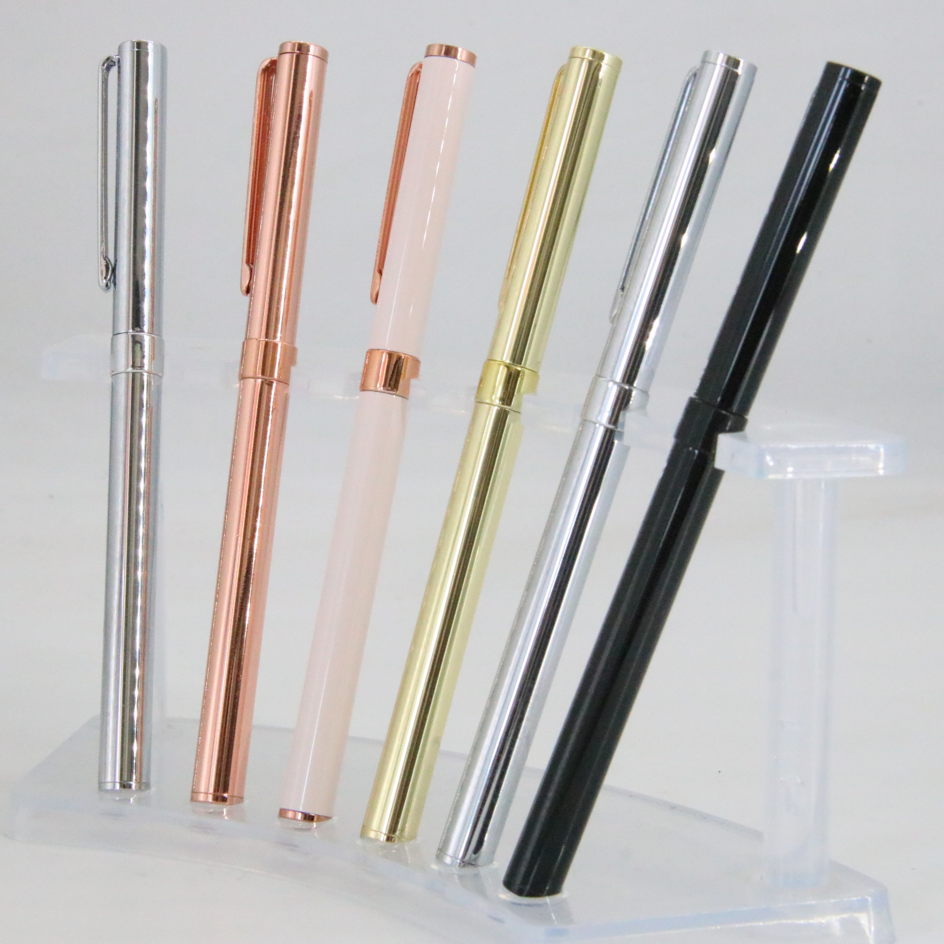 De metal de alto aspecto bolígrafo Bullet recarga oficina de negocios firma pluma