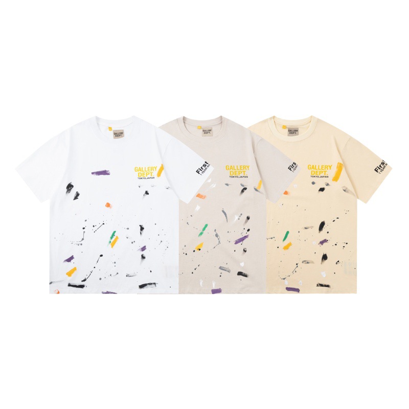 Al por mayor galería DEPT lavado apenado manga corta de moda vintage cráneo imprimir pareja desgaste suelta camiseta verano