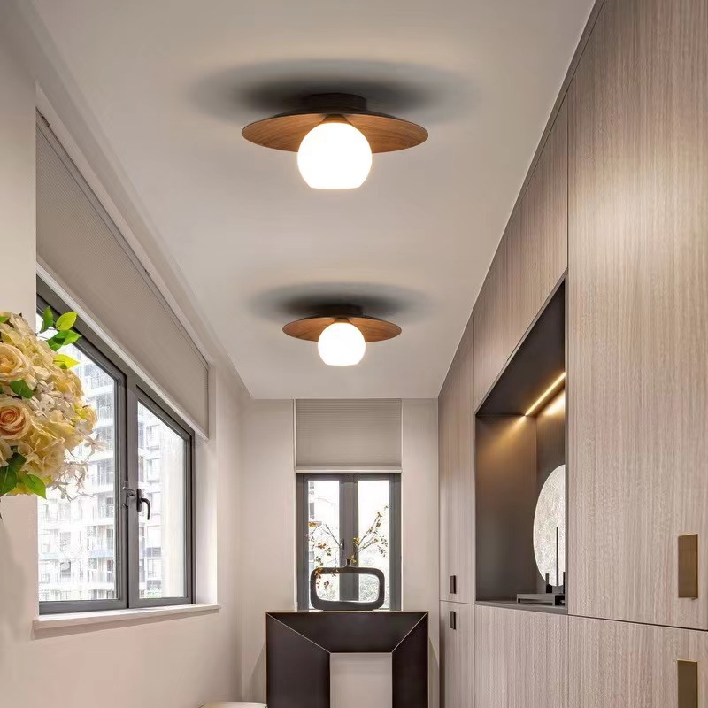 Nueva lámpara de pasillo china lámpara de techo lámpara de entrada simple lámpara de pasillo lámpara de inducción LED lámpara de balcón