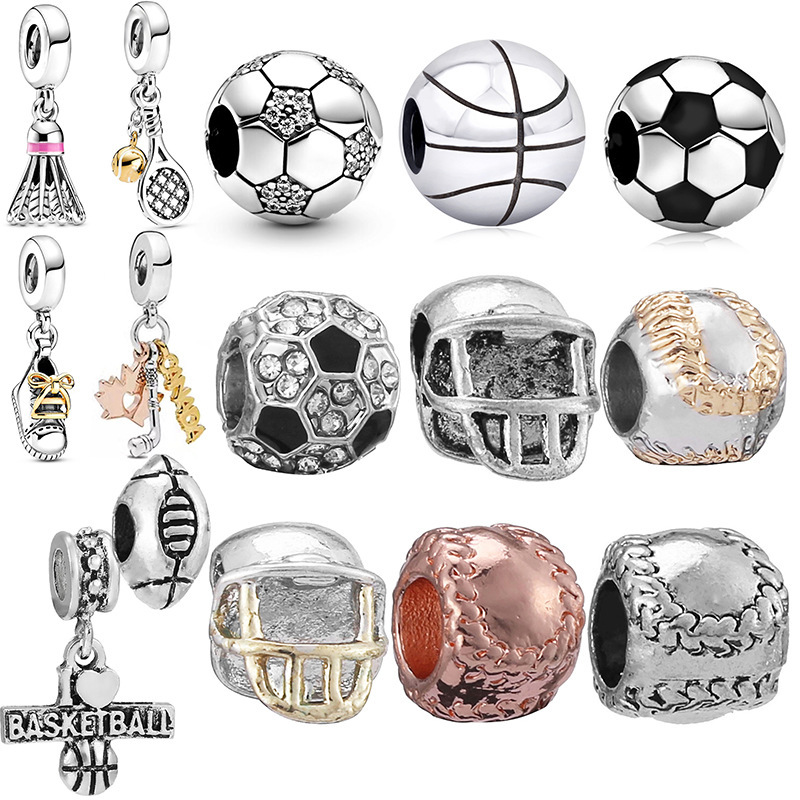 Panjia classic hot ball shape beaded accessories diamond large hole beads loose beads cross-border source manufacturers spot wholesale