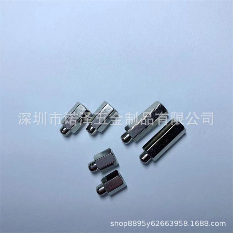 狗狗止吠器五金件训狗器六角导电五金件六角螺母柱铜螺母盲孔螺母
