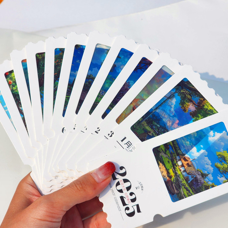 2025 Calendar Light Film Desk Calendar Photo Reversal Film Creative Gift DIY Film Projection