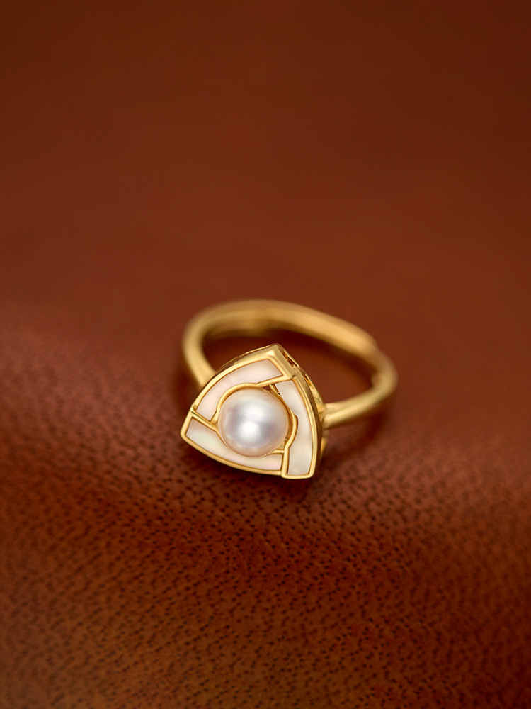 Bague Ouverte En Perles Style Français Vintage Bijou De Luxe_voghion.com