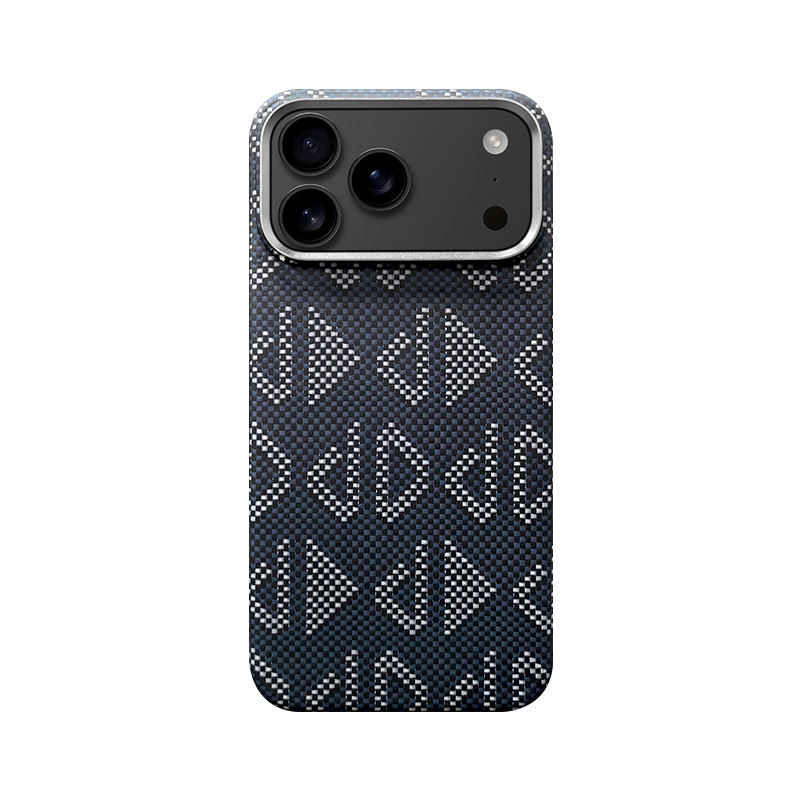 适用苹果17Air凯夫拉手机壳iphone17Promax芳纶纤维17磁吸保护套|undefined