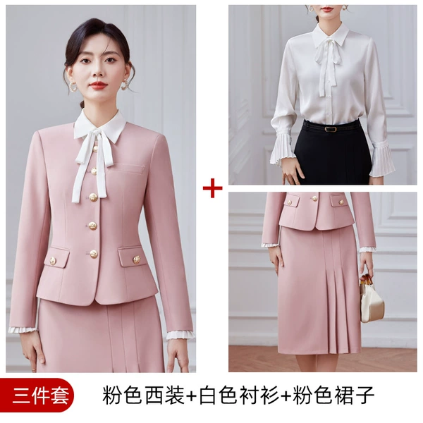 Fuchsia classic suit jacket, shirt