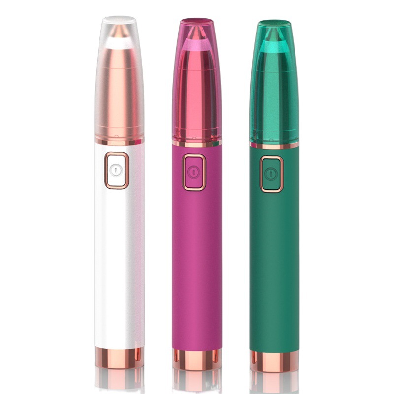 Fábrica al por mayor de las mujeres lápiz labial ceja lápiz mini ceja trimmer recargable ceja trimmer USB eléctrico ceja trimmer