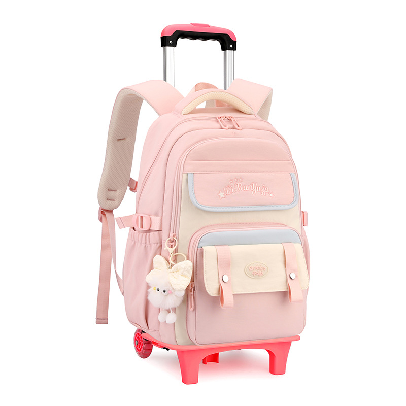 Pescado natural coreano bolso de tracción para estudiantes de secundaria, moda de gran capacidad para estudiantes de primaria de grado 3 - 6 bolso de tracción ligero