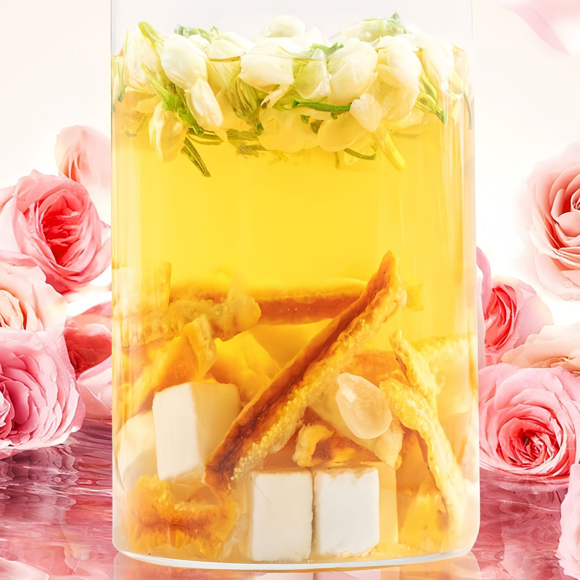Xiang Xiang Tea Jasmine Chen Piao Fu Ling Blend Tea 8g x 10 Bags Sugar Free Cold Brewed in use
