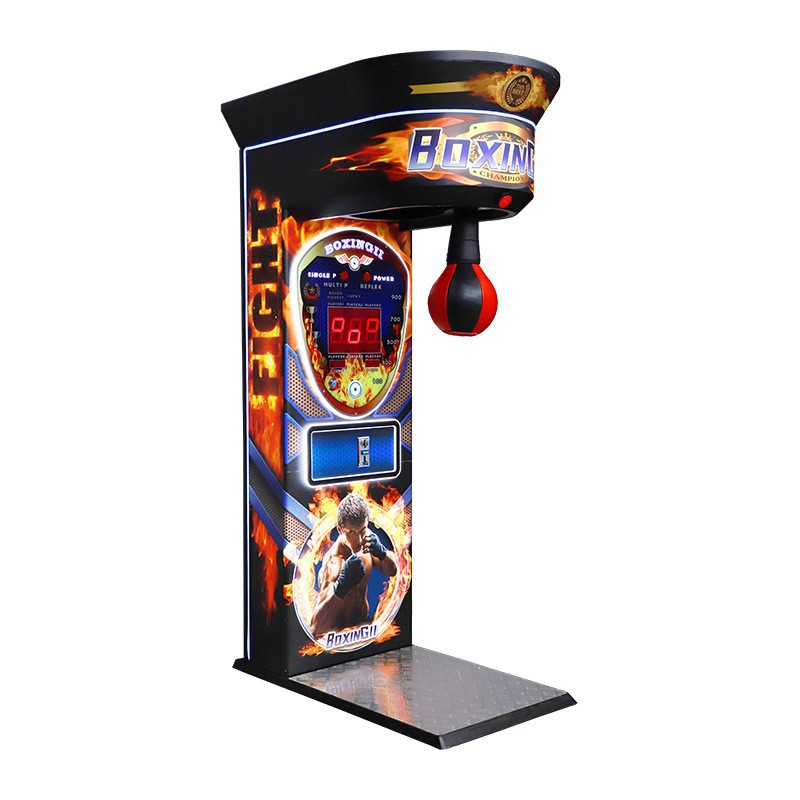 Máquina de boxeo de dragón operada con monedas para aliviar el estrés, máquina de juegos de arcade, máquina de boxeo, máquina de lucha rusa con medición de fuerza.