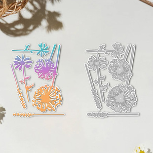 Cross-Border Special Supply of Metal Cutting Embossing Knife Mold Handbook Decoration Dandelion Handmade Paper Art Embossing Carbon Steel Knife Mold