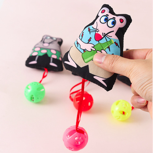 PSM Pet Supplies Mouse Bell Cat Toy Funny Cat Training Cat Toy Factory Direct Sales Quick Release