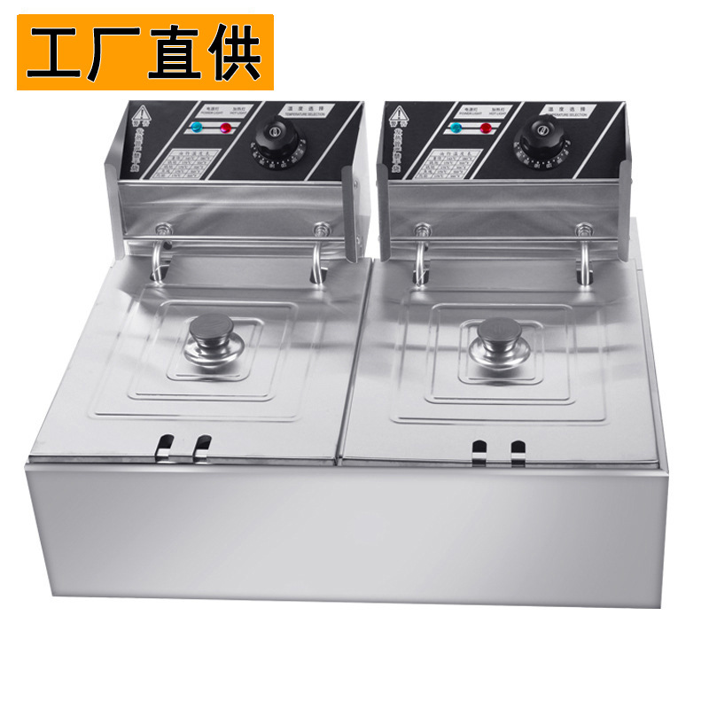 Freidora Eléctrica de Gran Capacidad con Suministro Directo de Fábrica para Comercio Electrónico Transfronterizo, 110V/220V, Estándar EE. UU./UE/RU, Envío Gratuito