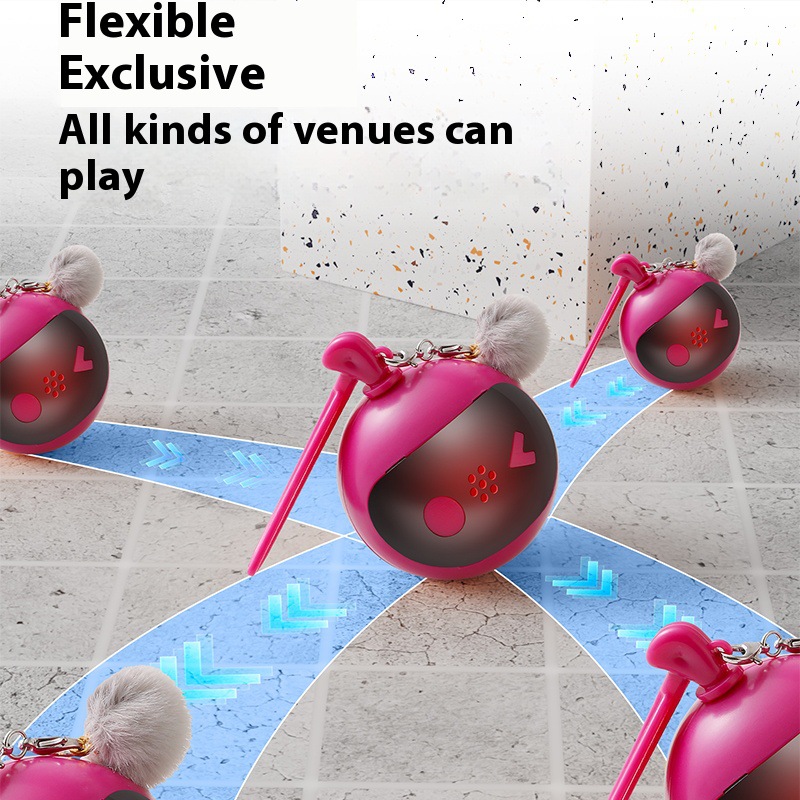 (2개) 국경 애완 동물 엘프 재미 있은 고양이 공 소리 재미 있은 고양이 공 애완 동물 장난감 공 USB 충전 릴리프 장난감 자기 즐거움