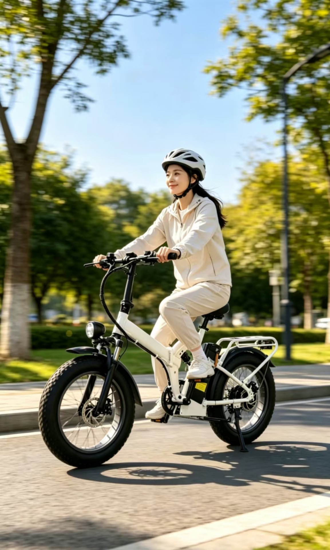 20inch Lithium Battery Folding Electric Bicycle Cross-Border Foreign Trade Snow Electric Bike Bicycle Export Manufacturer