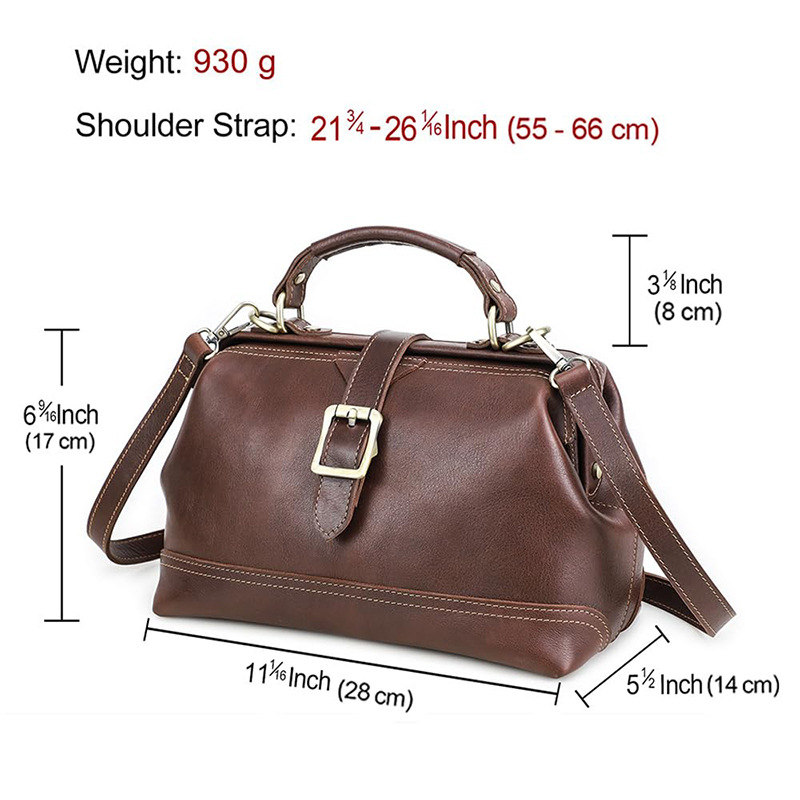 Amazon New Arrival Doctor Bag - Minimalist European & American Style Clasp Bag For Women, Fashionable Versatile Handbag & Shoulder Bag For Commuting - Thumbnail 3