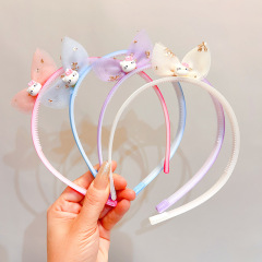 夏の子供のカチューシャのお姫様の蝶結びの猫のカチューシャの女の子の髪飾りの赤ちゃんは髪のカチューシャを締めません。