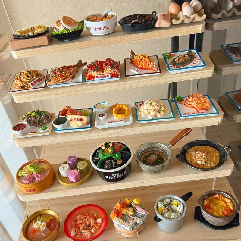 ディザトーン高品中国料理樹脂冷蔵庫貼り磁石文創装飾品鍋食遊び盲袋磁気貼り|undefined