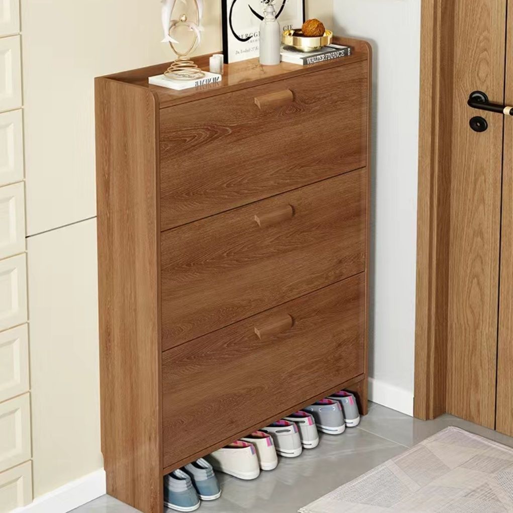 Ultra-Thin Shoe Cabinet 17cm Economical Home Doorway Multi-Functional Assembly Simple Modern Doorway Tipping Small Shoe Cabinet