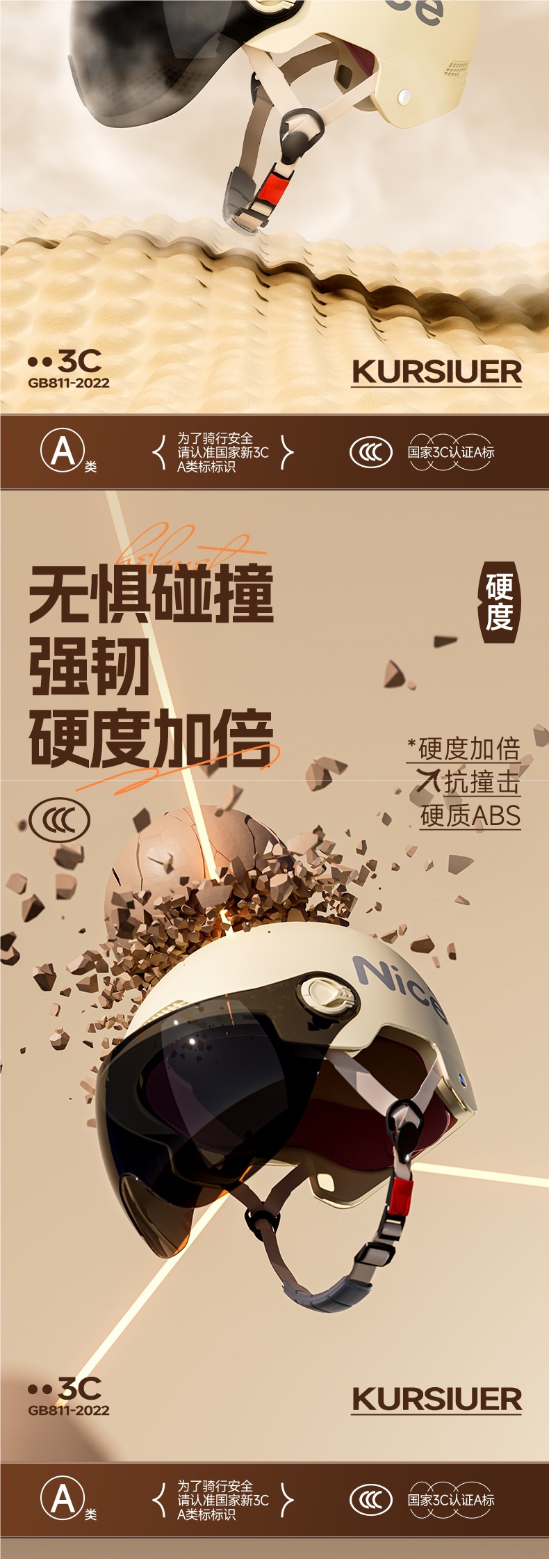 New national standard 3C certification electric motorcycle helmet men's and women's battery car anti-double mirror winter four seasons universal safety helmet