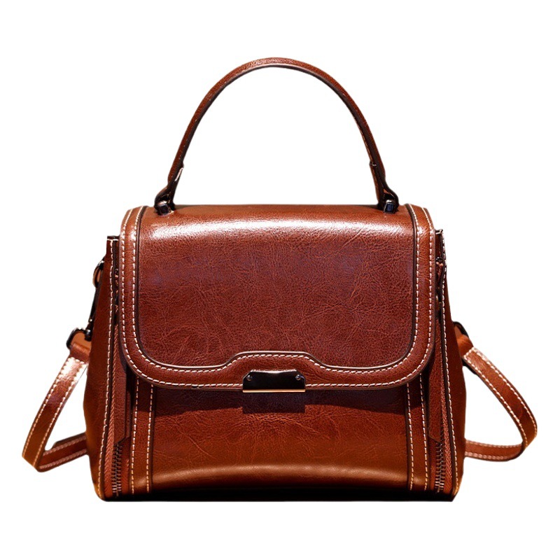 Genuine Leather Bag 2024 New Fashion Crossbody Bag Women's Small Bag 2025 High-End Texture Versatile Shoulder Bag Women's Bag
