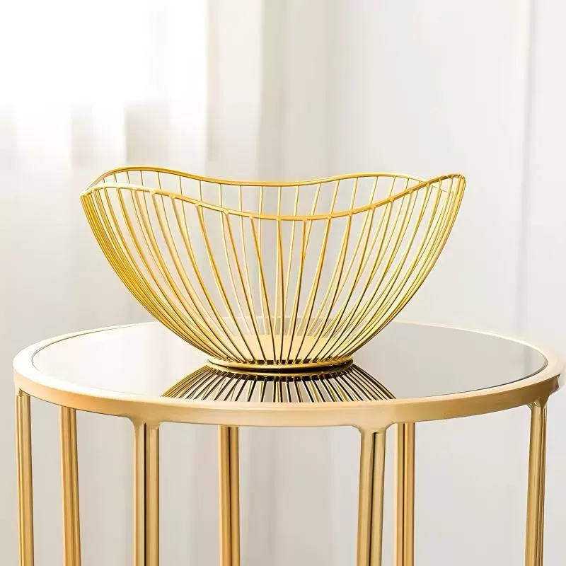 Фабричный прямой продажа Lotus Leaf Fruit Basket Home Living Room Coffee Table Snack Storage Basket Simple Style Imitation Rattan Fruit Plate