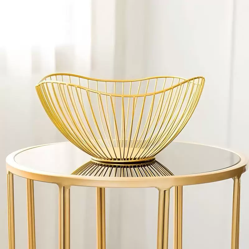Фабричный прямой продажа Lotus Leaf Fruit Basket Home Living Room Coffee Table Snack Storage Basket Simple Style Imitation Rattan Fruit Plate