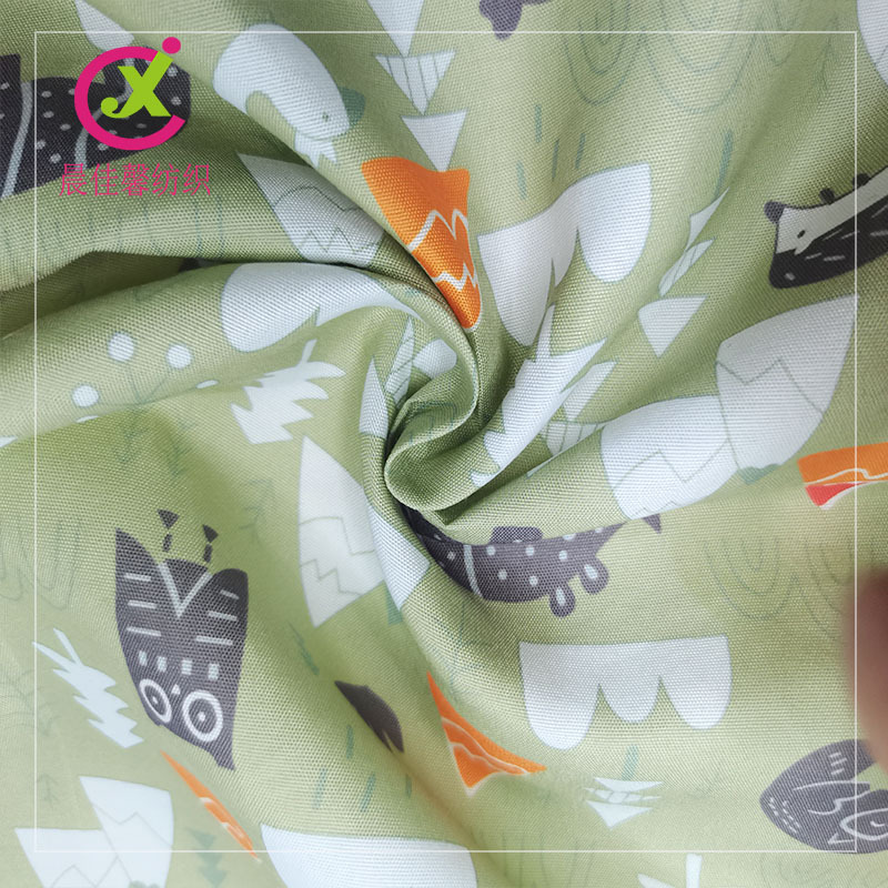 Spot Full Polyester Brushed Printed Fabric Cartoon Pattern Kidsren's Anti-Collision Hat Baby Mattress Medical Supplies Fabric