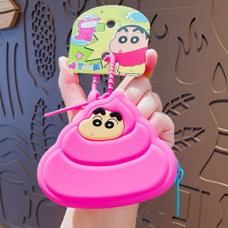Crayons, silicone fuchsia organizer bag