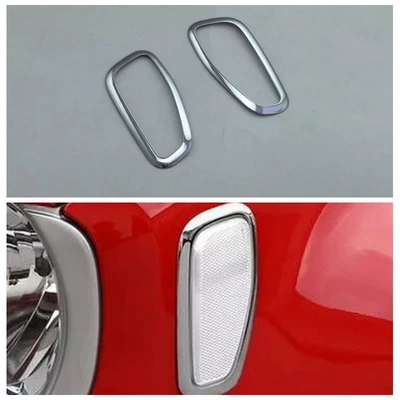 16 Free Man Exterior Decoration Modification Suitable for Jeep Renegade Handle Door Wrist Door Side Strip Car Mirror Decoration (Şüşə kənarı xromları/moldingləri) - electroplating-reflective-trim-on-the-front-of-the-car2m